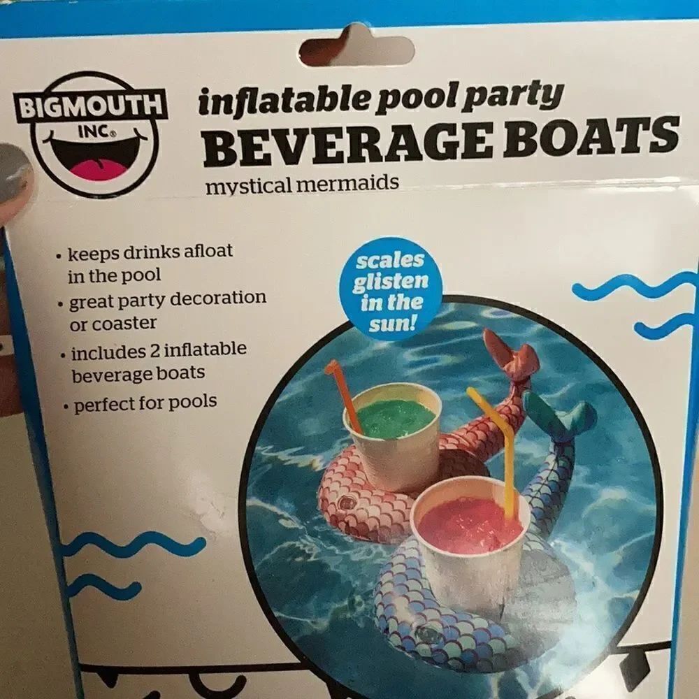 Magical Mermaids Beverage Boats 2 Pack - Picture 2 of 3